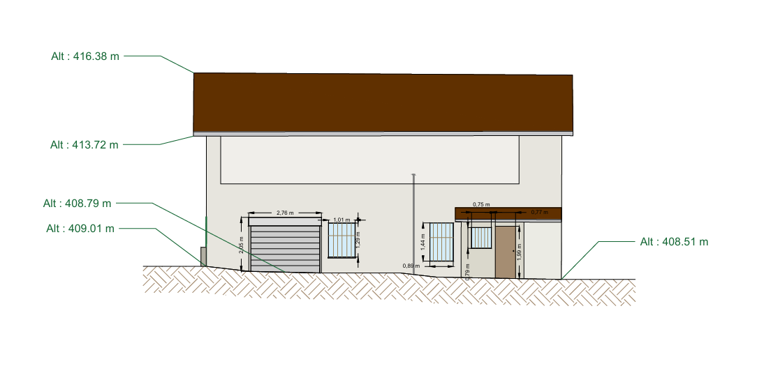 Plan coupe